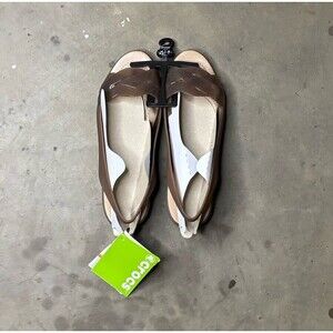 Crocs Isabella Slingback Sandals Women’s 9 Mini Wedge Slip On 204774-81D Bronze